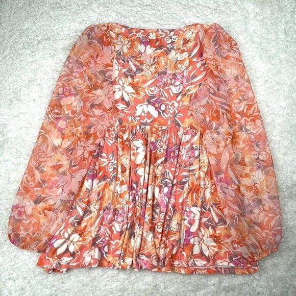 Torrid Super Soft Knit Babydoll Fabric Mix Balloon Sleeve Blouse Top - Picture 3 of 12